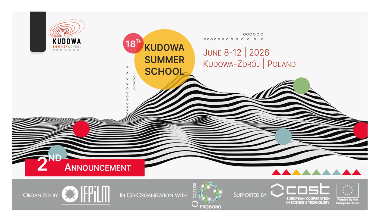18th Kudowa Summer School - Deadlines extension for registration/application